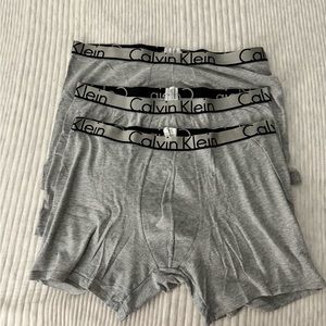 Calvin Klein Large Gray Boxer Briefs set of 3